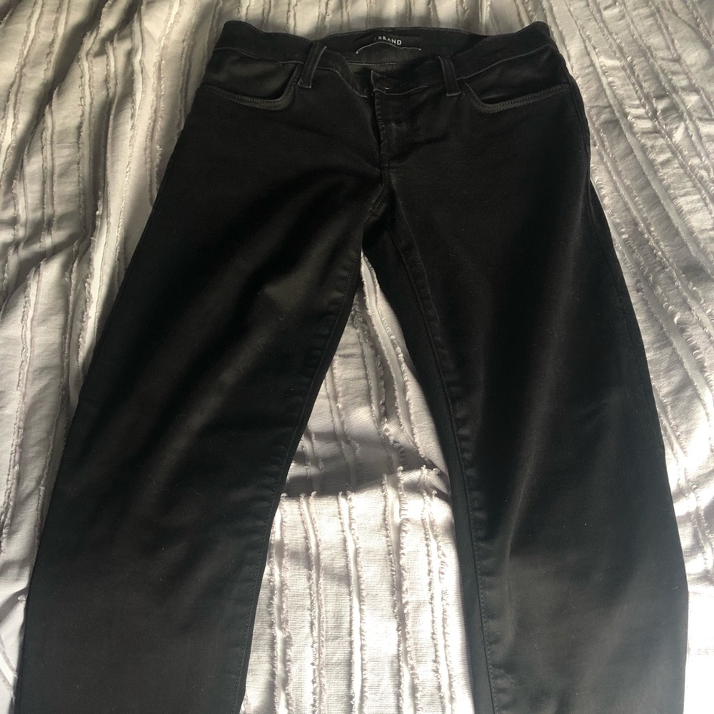 JBrand black stretch skinny jeans! Worn twice, have way too many jeans!